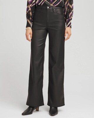 High Rise Wide Leg Coated Denim Jeans | Chico's